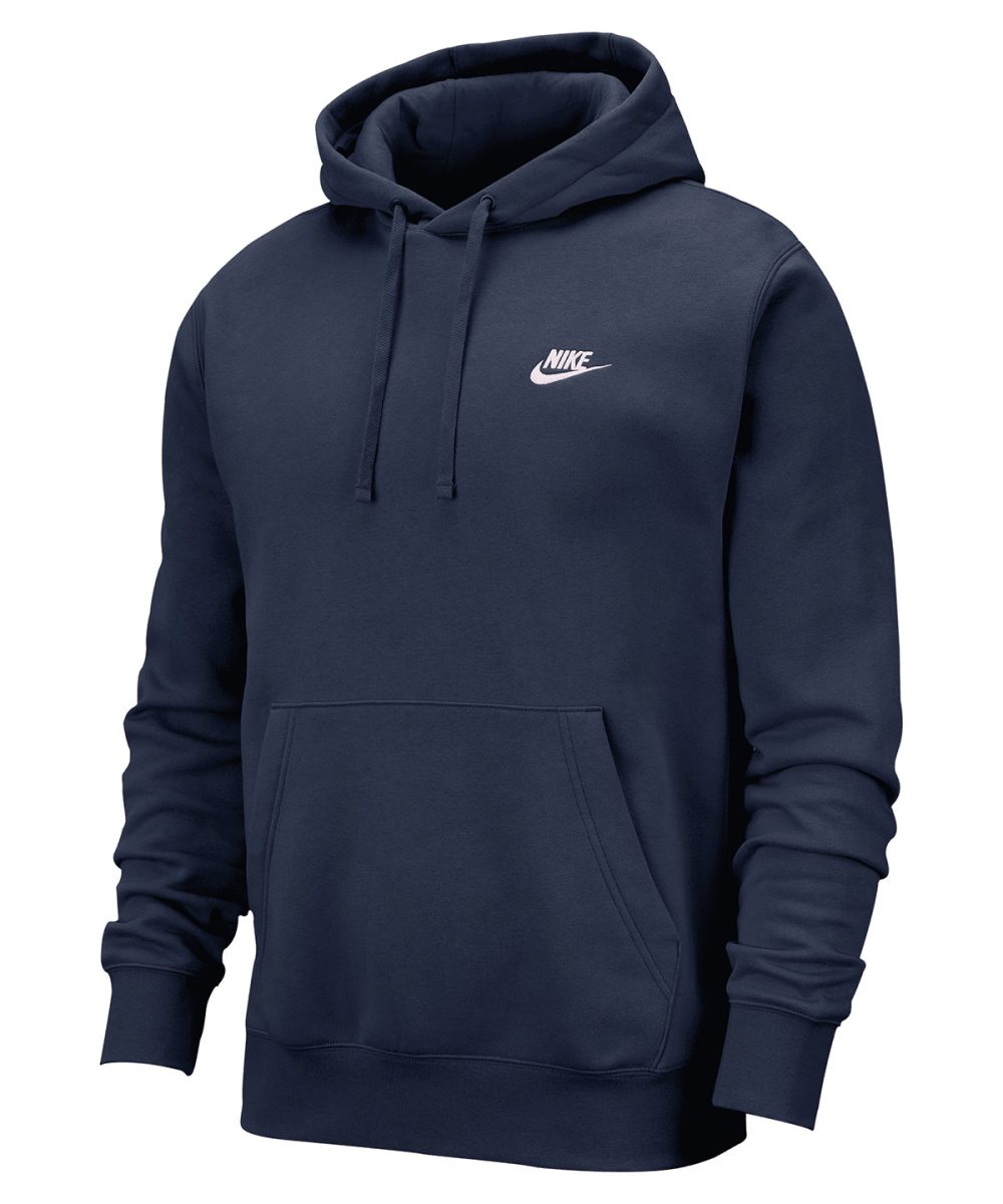 Midnight Navy/Midnight Navy/White Nike Club hoodie