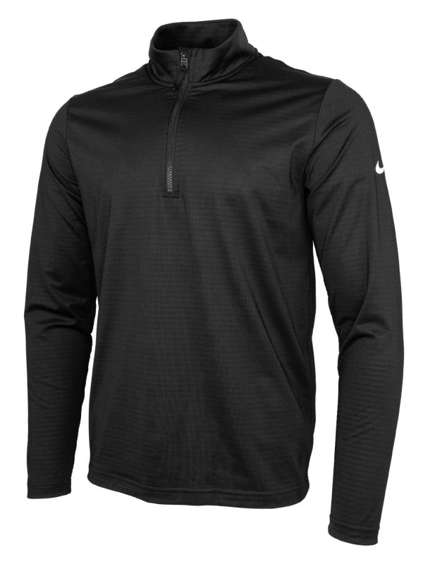 Black/White Nike Dri-FIT Victory half-zip top