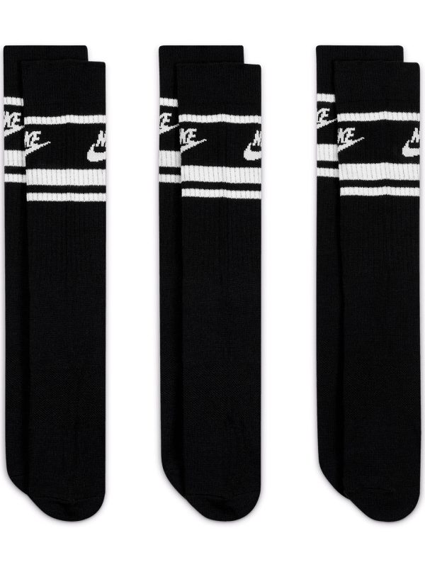 Black/White Nike Dri-FIT Sportswear everyday essential socks (3 pairs)