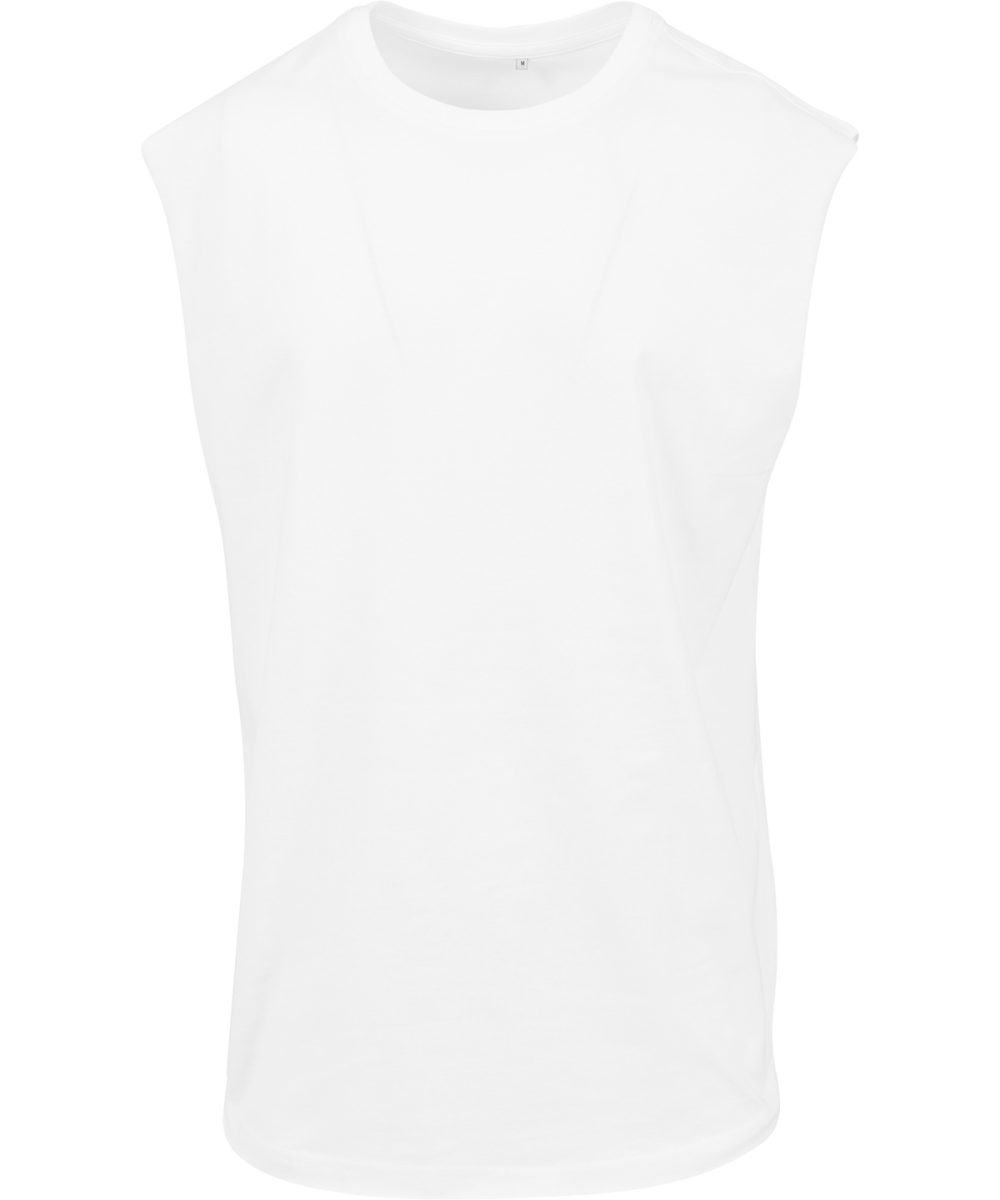 White Sleeveless tee