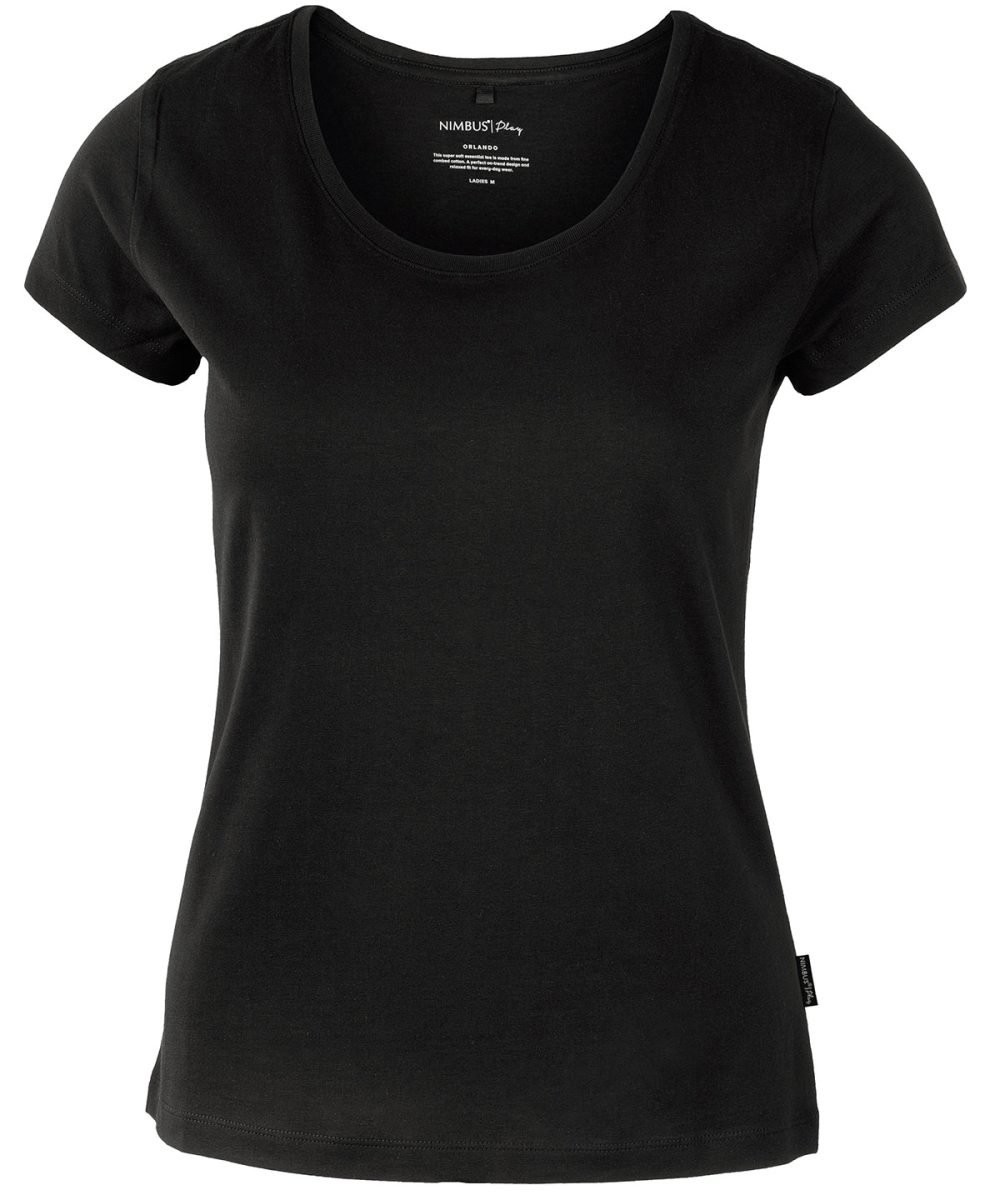 Black Women’s Orlando – soft round neck t-shirt