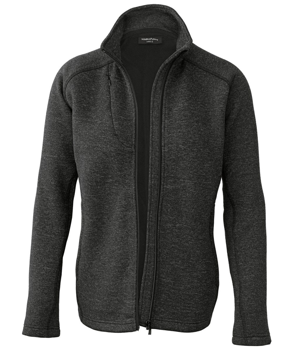 Dark Grey Melange Women’s Montana – knitted fleece jacket