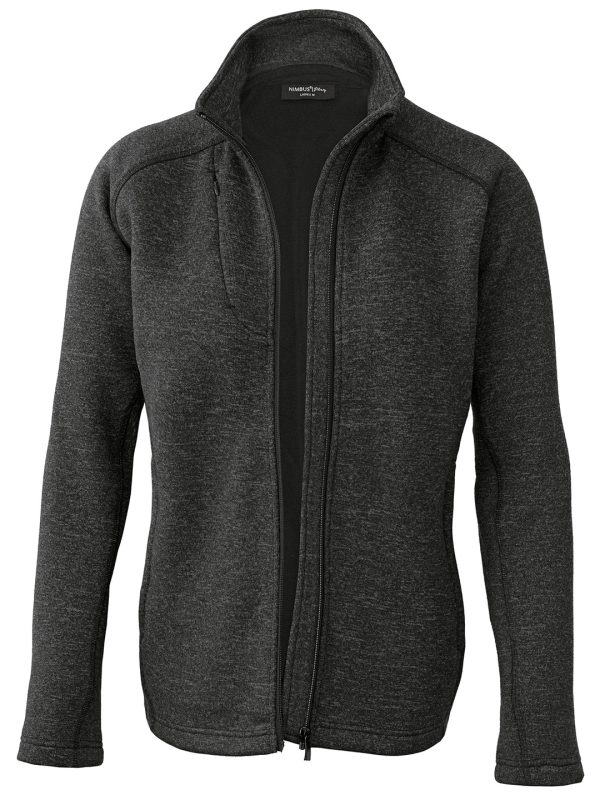 Dark Grey Melange Women’s Montana – knitted fleece jacket