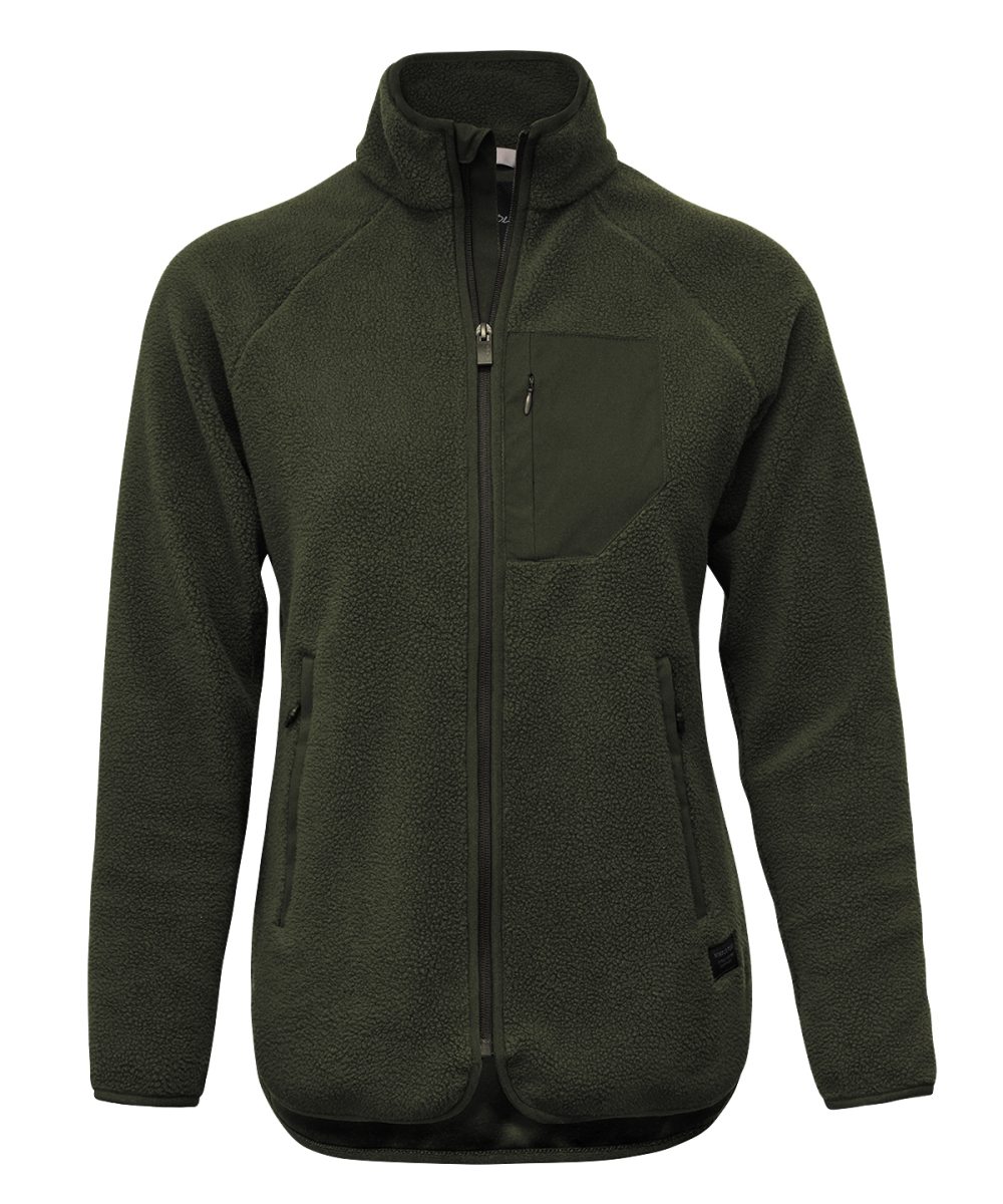 Olive Women’s Timberlake – modern sherpa fleece