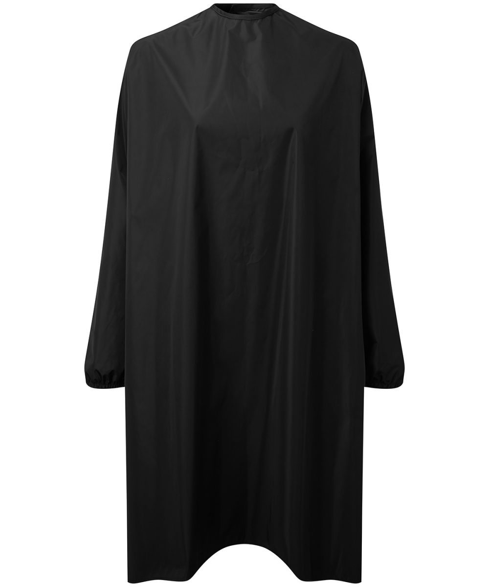 Black Long sleeve waterproof salon gown