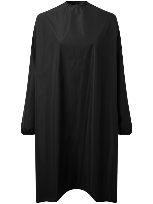 Black Long sleeve waterproof salon gown