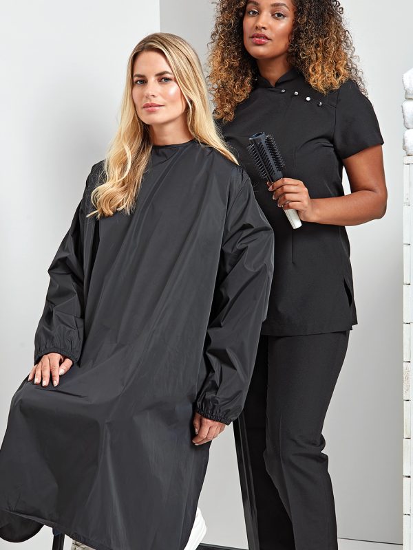 Long sleeve waterproof salon gown