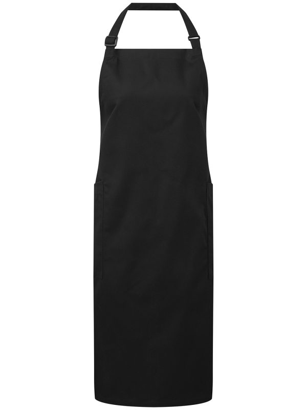 Black Recycled Polyester & Organic Cotton Apron