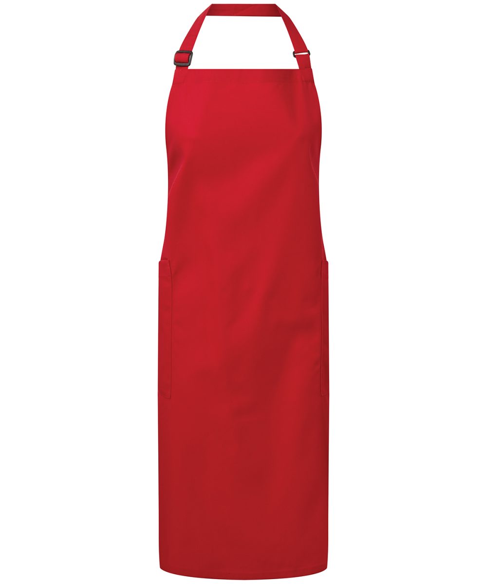 Red Recycled Polyester & Organic Cotton Apron