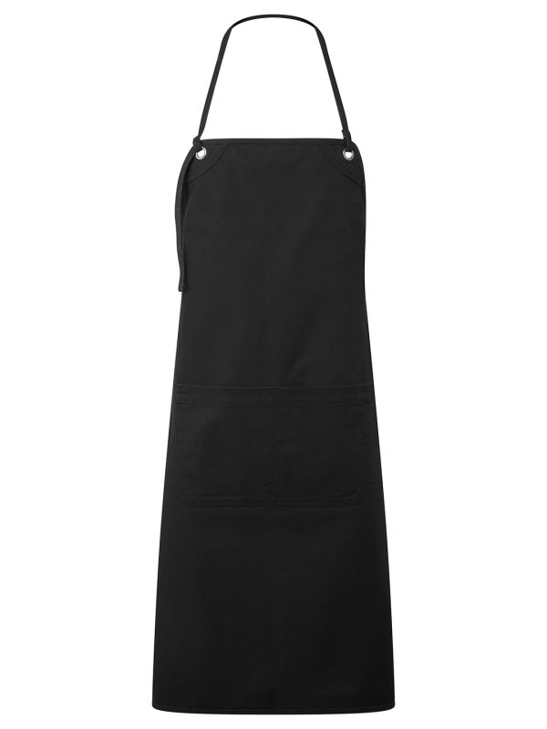 Black ‘Artisan’s choice’ double-pocket canvas apron