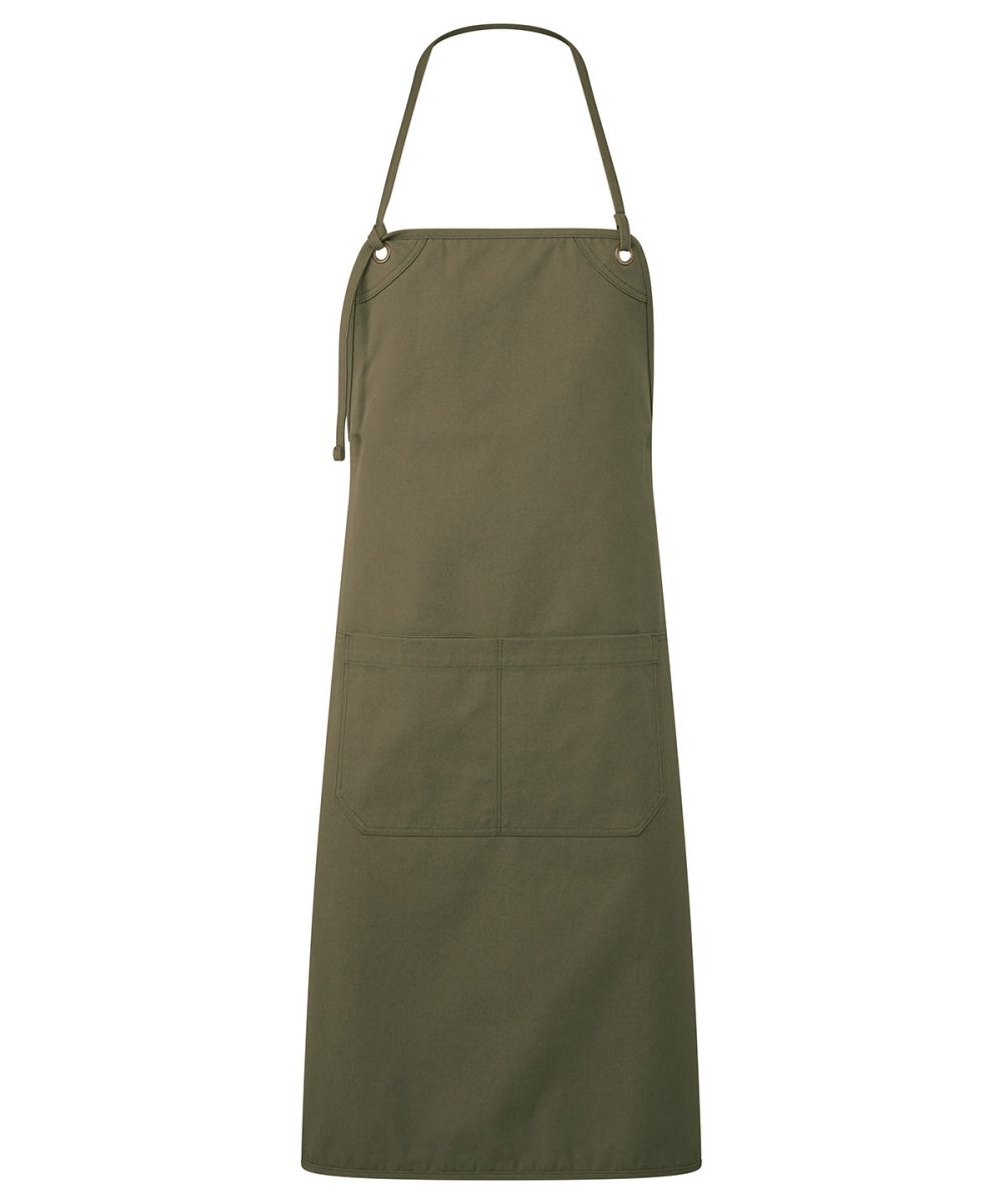 Olive ‘Artisan’s choice’ double-pocket canvas apron