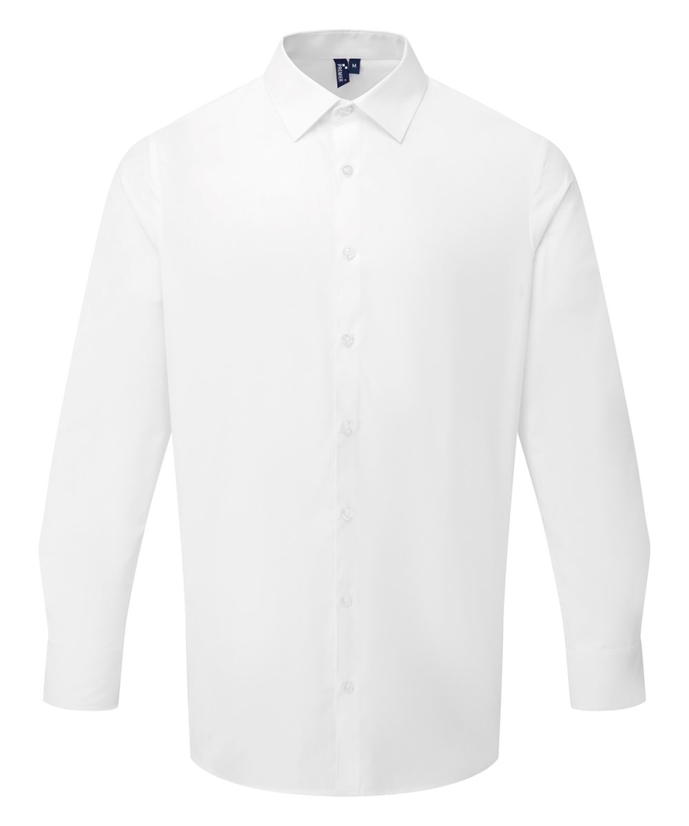 White Long sleeve ‘Recyclight’ poplin shirt