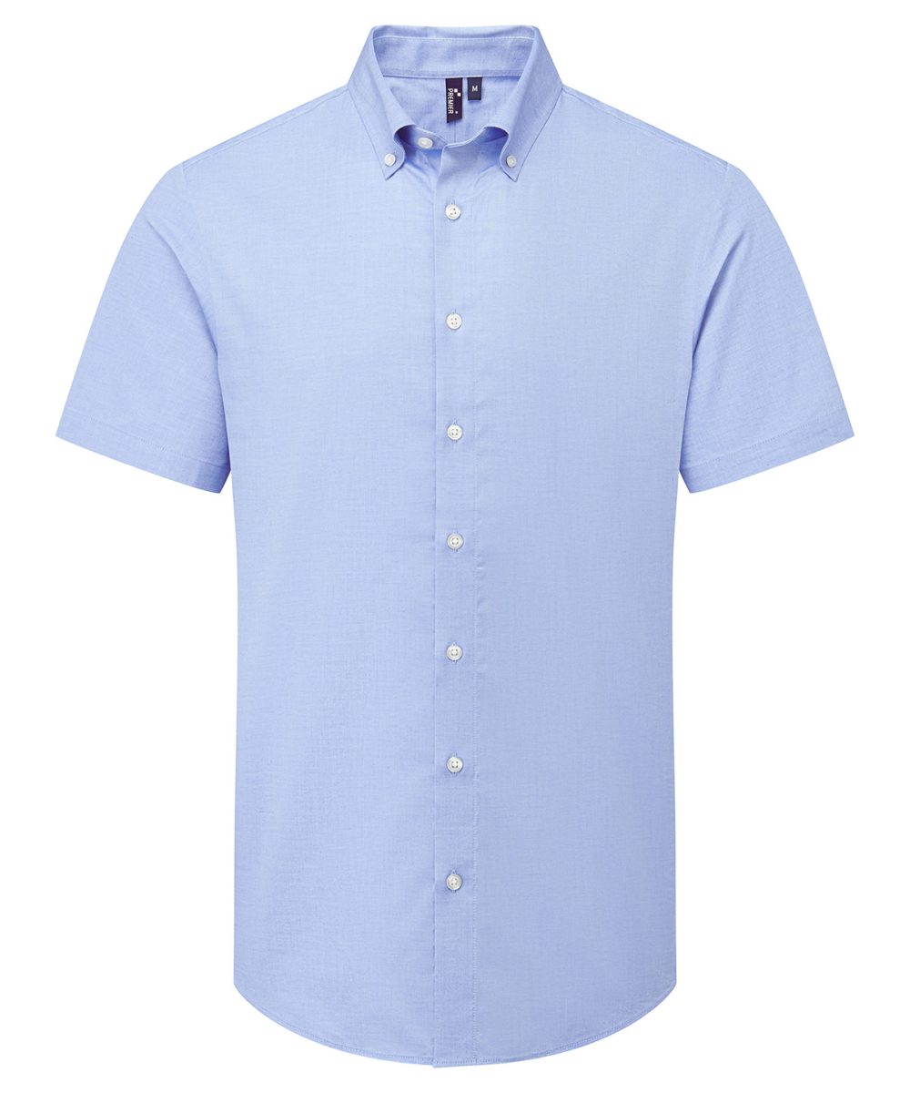 Oxford Blue ‘Supreme’ Oxford short sleeve shirt