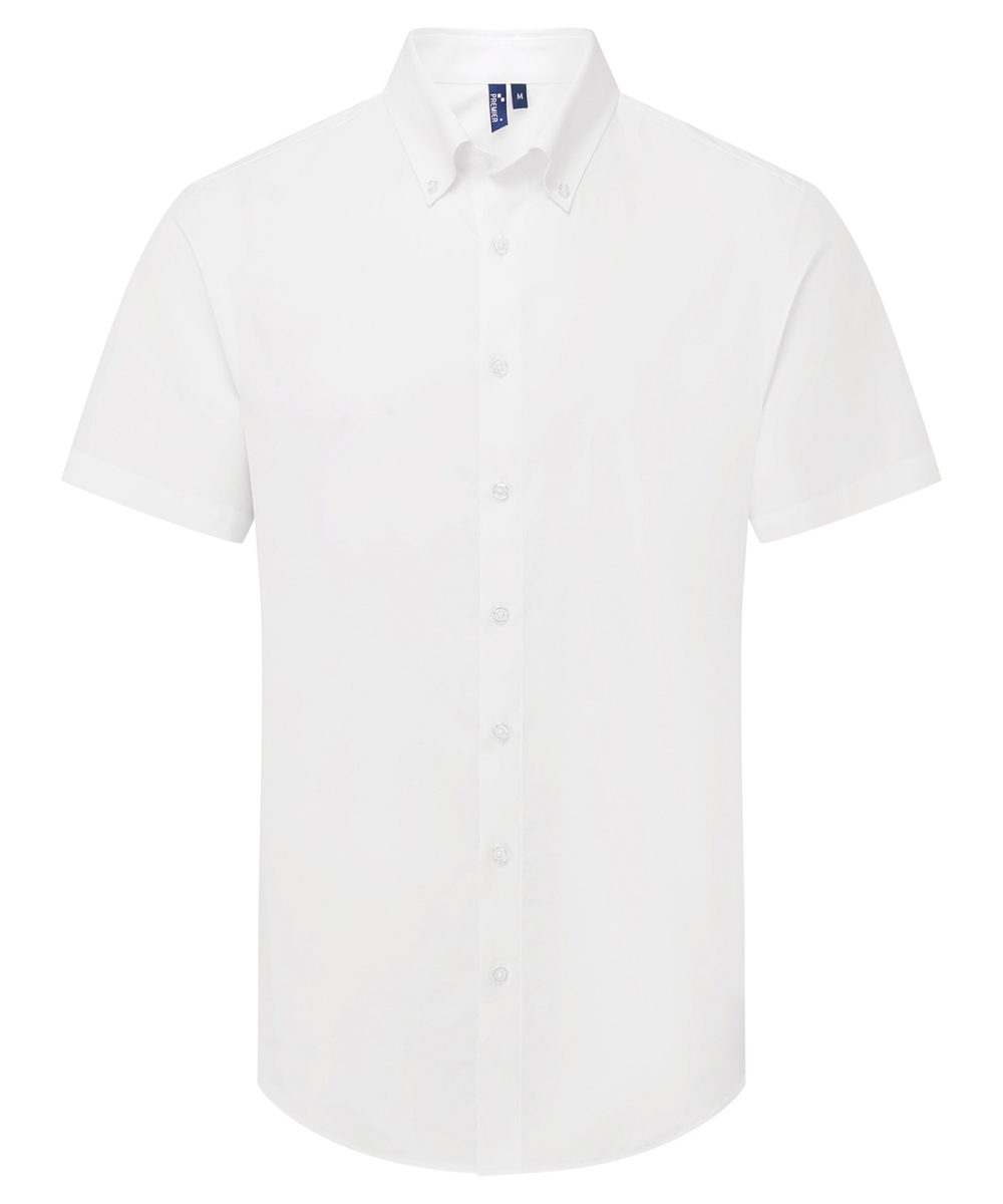 White ‘Supreme’ Oxford short sleeve shirt