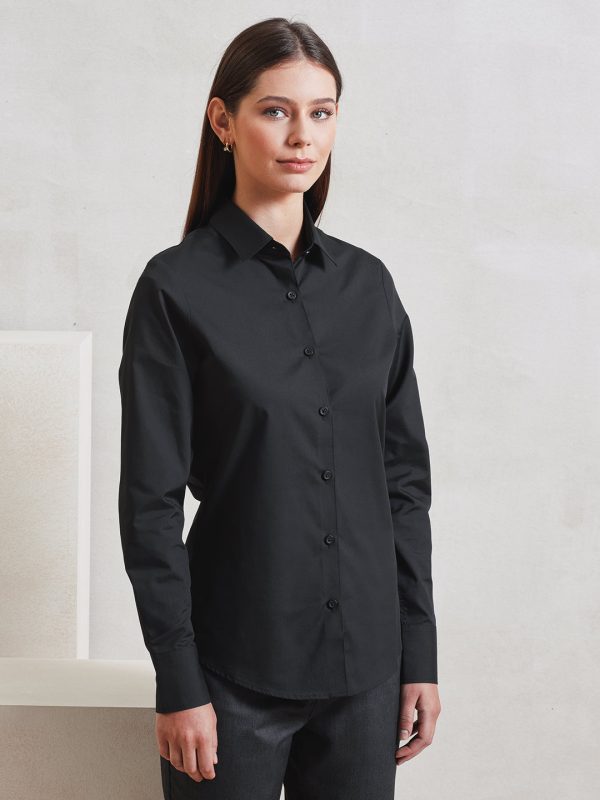 Women’s long sleeve ‘Recyclight’ poplin shirt