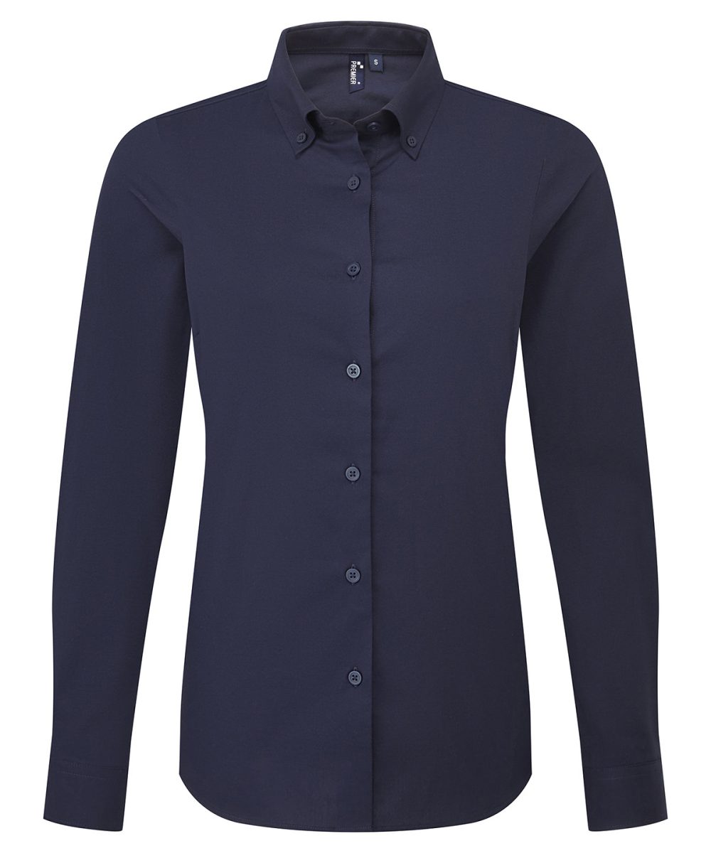 Navy Women’s ‘Supreme’ Oxford long sleeve shirt