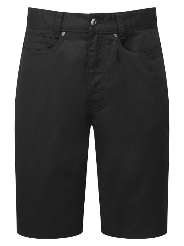 Black Performance chino shorts