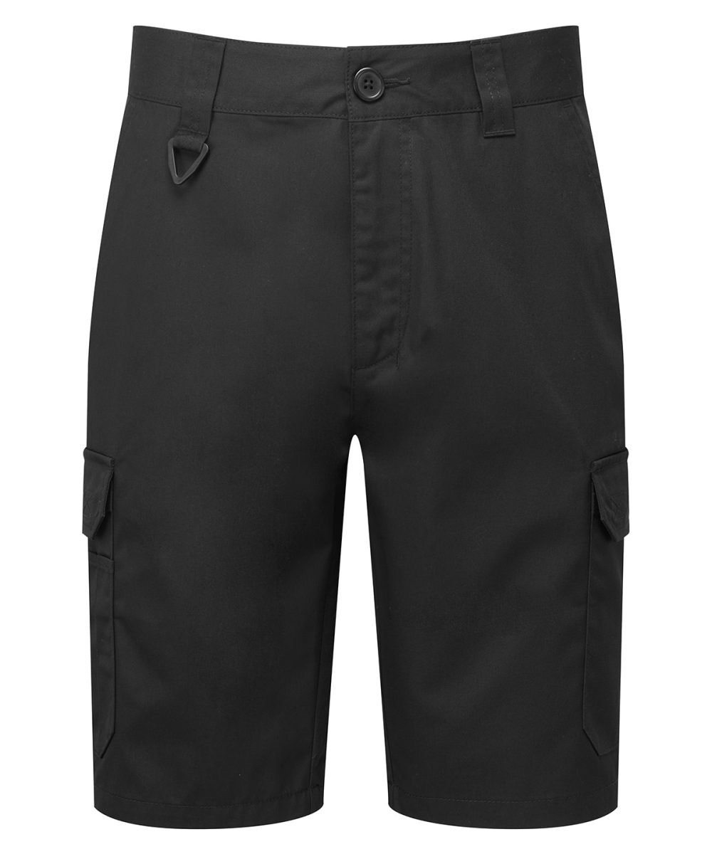 Black Workwear cargo shorts