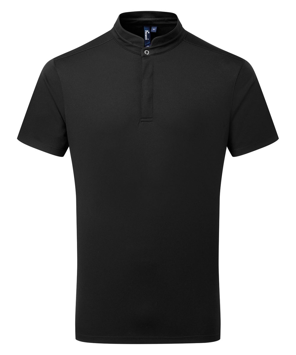 Black Essential Coolchecker® short sleeve chef’s shirt