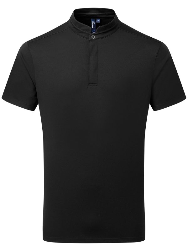 Black Essential Coolchecker® short sleeve chef’s shirt