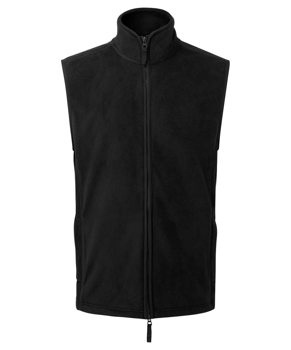 Black/Black Artisan fleece gilet