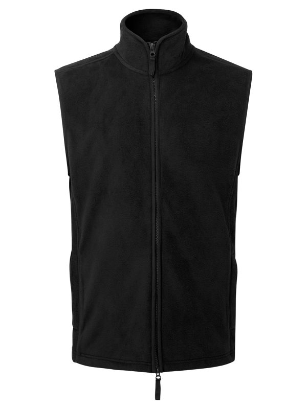 Black/Black Artisan fleece gilet