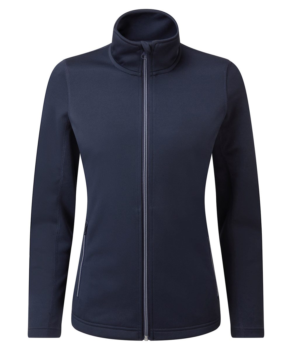 French Navy Women's spun dyed sustainable zip-through sweatshirt