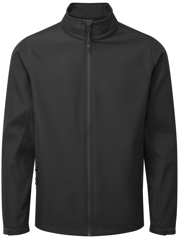 Black Windchecker® printable and recycled softshell jacket