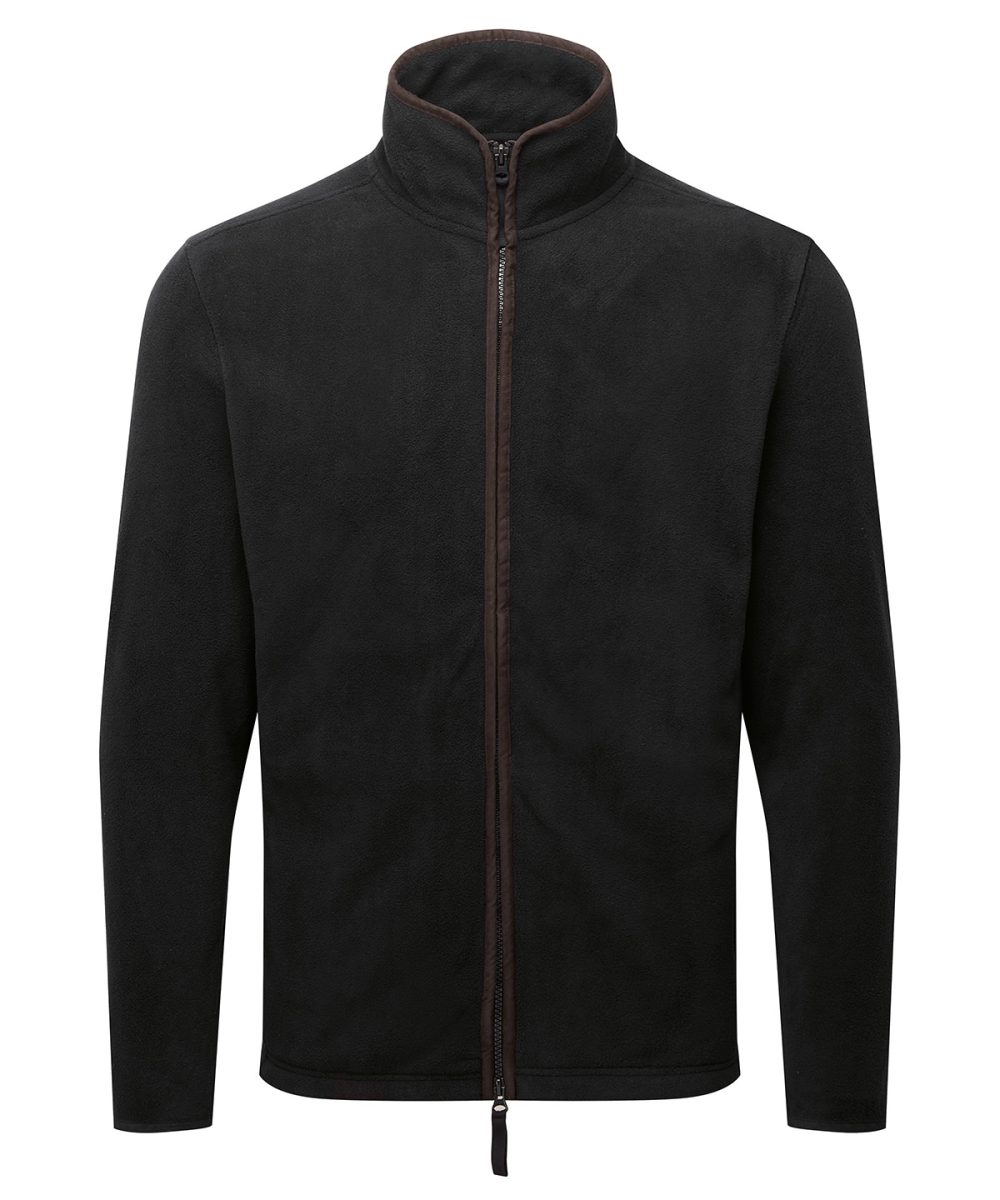 Black/Brown Artisan fleece jacket