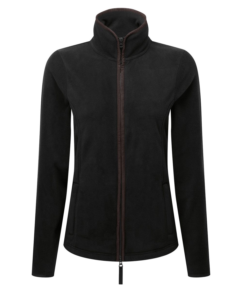 Black/Brown Women’s artisan fleece jacket