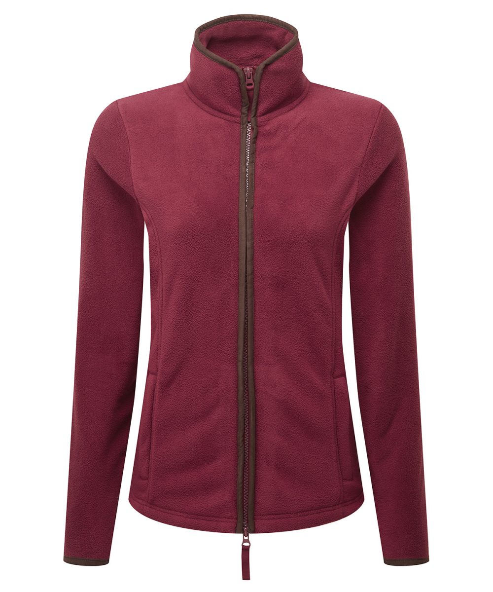 Burgundy/Brown Women’s artisan fleece jacket