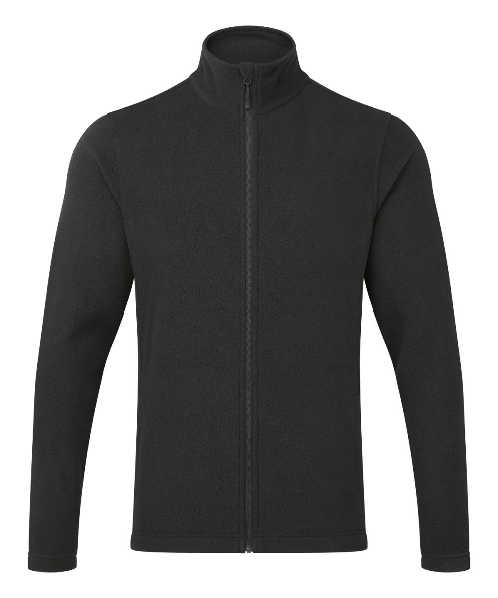 Black ‘Recyclight’ full-zip microfleece