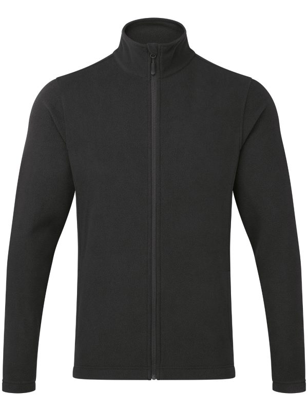 Black ‘Recyclight’ full-zip microfleece