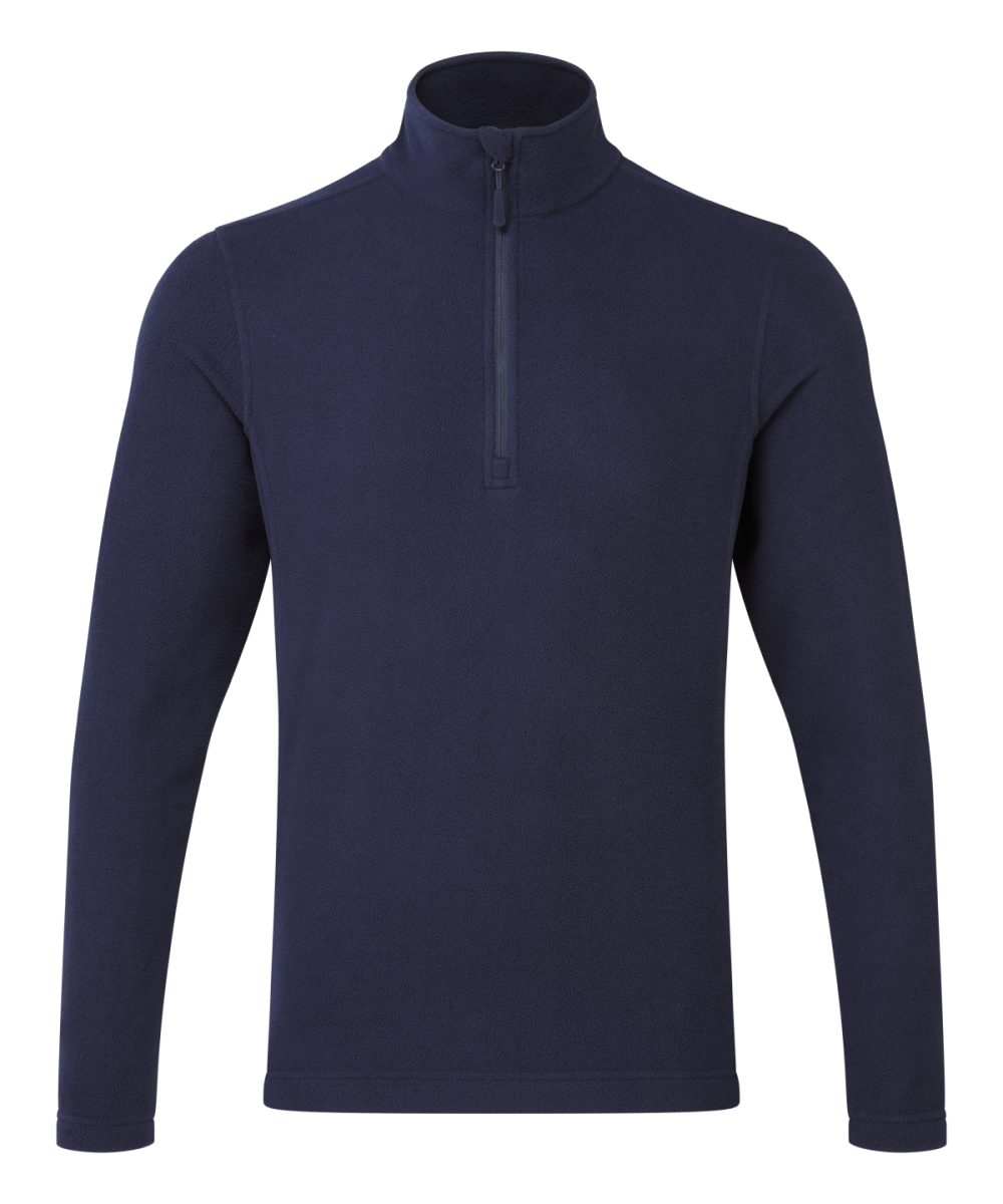 Navy Unisex ‘Recyclight’ 1/4 zip microfleece