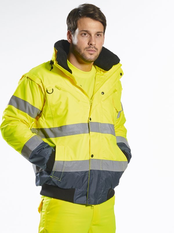 Hi-vis contrast bomber jacket (C465)