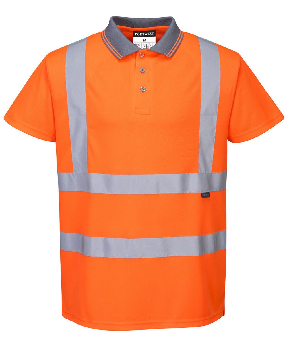 Hi-vis short sleeved polo (S477/RT22)