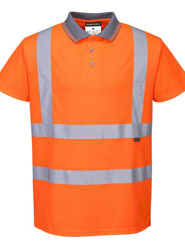 Hi-vis short sleeved polo (S477/RT22)