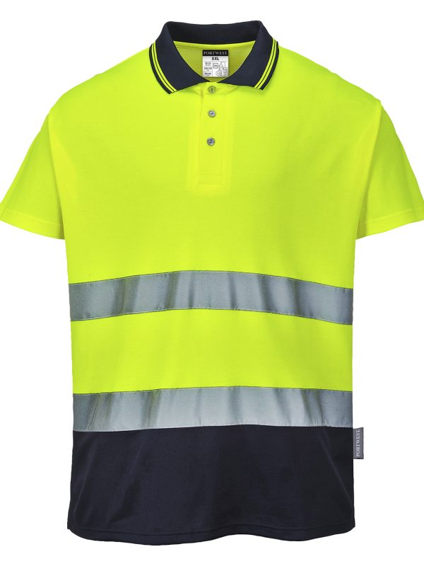 Two-tone cotton Comfort polo (S174)