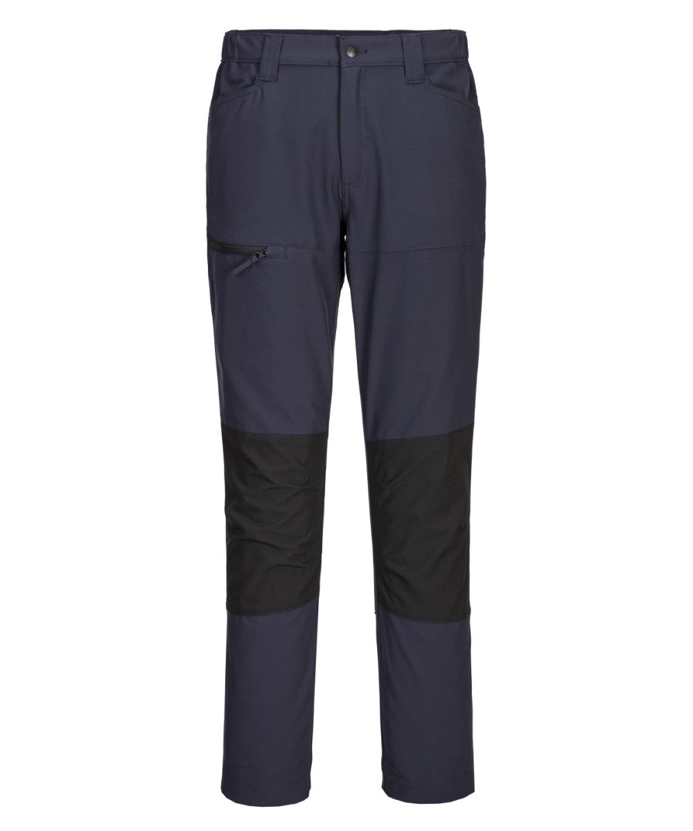 Deep Navy/Black WX2 stretch work trousers (CD886) slim fit