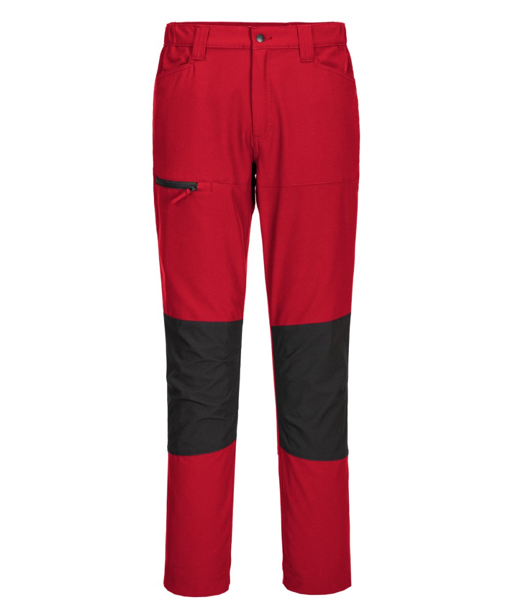 Deep Red WX2 stretch work trousers (CD886) slim fit