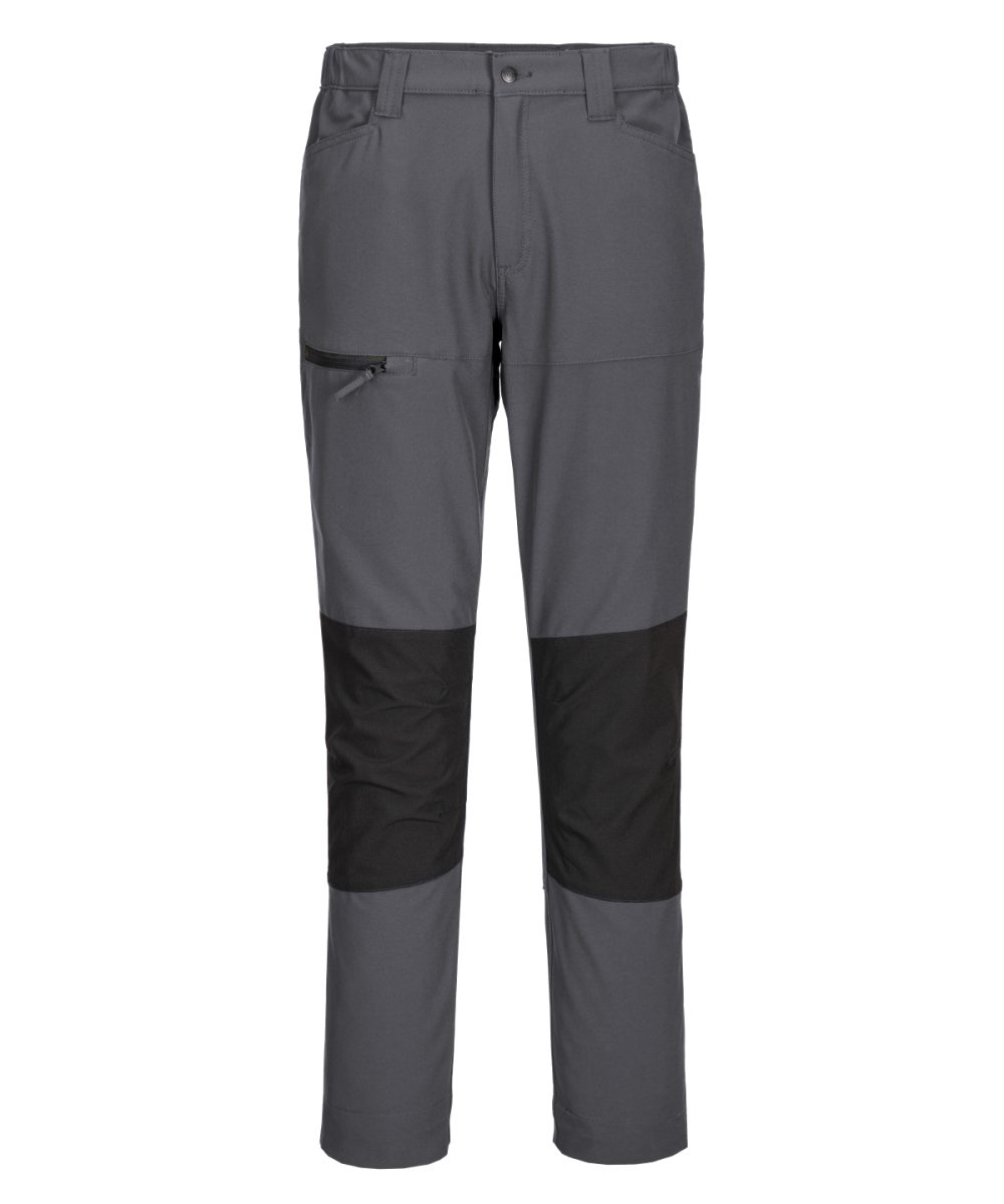 Metal Grey WX2 stretch work trousers (CD886) slim fit