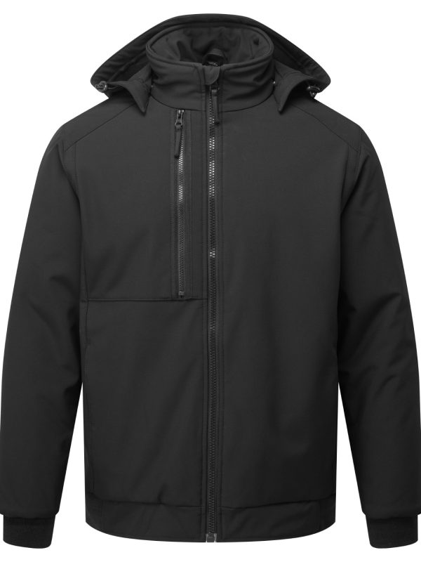 Black WX2 2-layer padded softshell