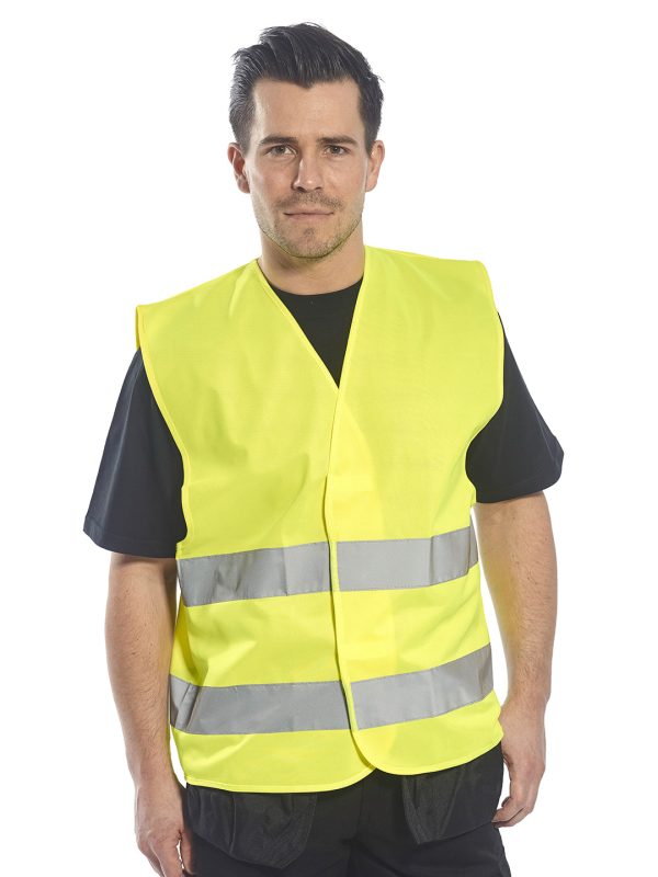 Hi-vis two-band vest (C474)