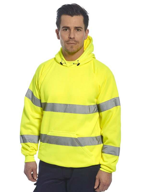 Hi-vis hooded sweatshirt (B304)