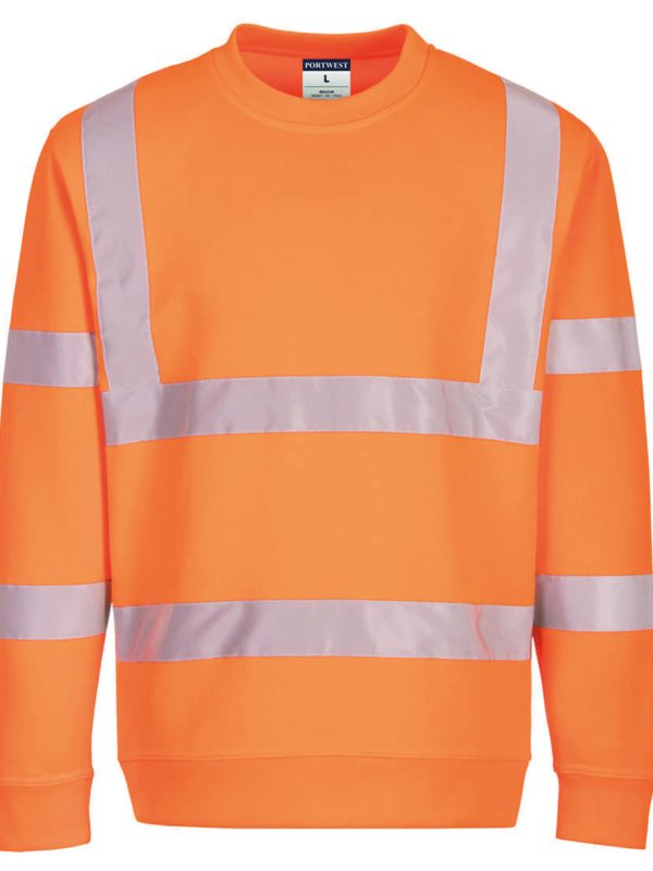 Orange Eco Hi-vis sweatshirt (EC13)