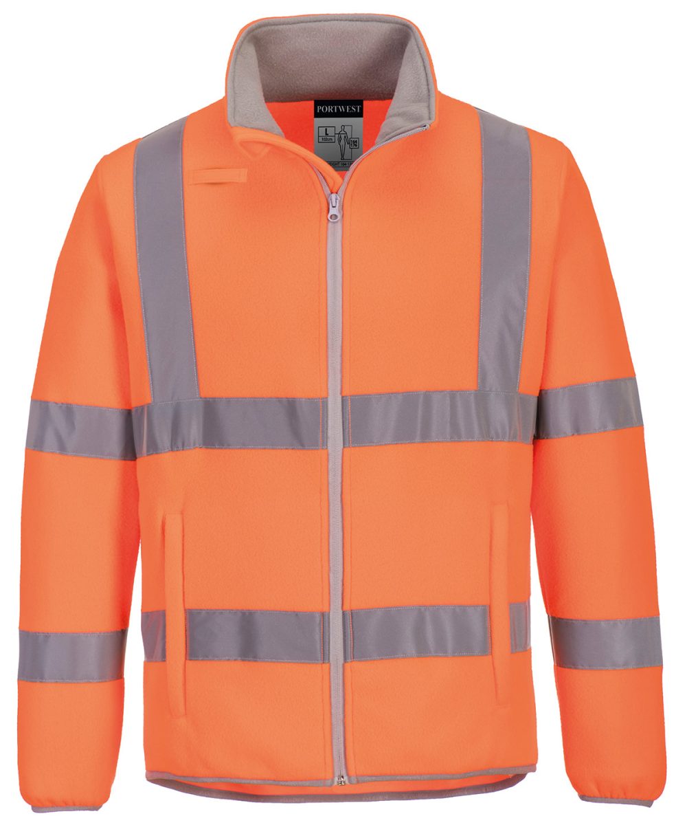 Orange Eco Hi-vis fleece jacket (EC70)