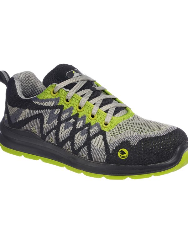 Black/Yellow Portwest Composite lite ECO safety trainers (FC08)