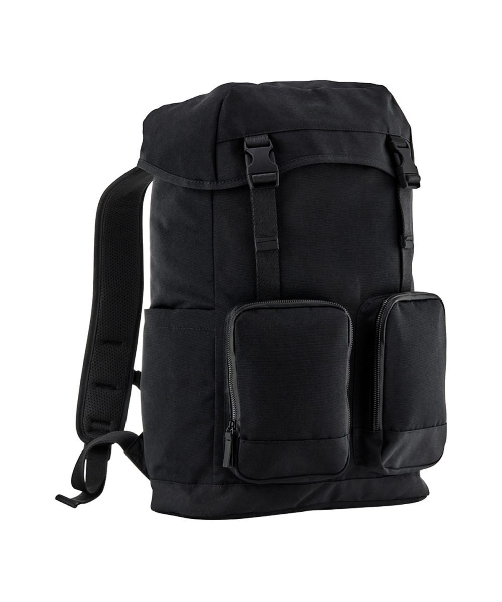 Black Stockholm laptop rucksack