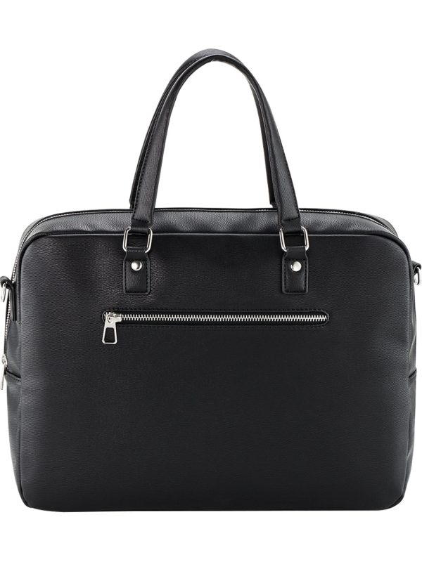 Black Tailored luxe PU briefcase