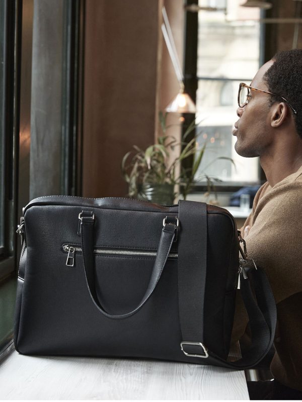 Tailored luxe PU briefcase